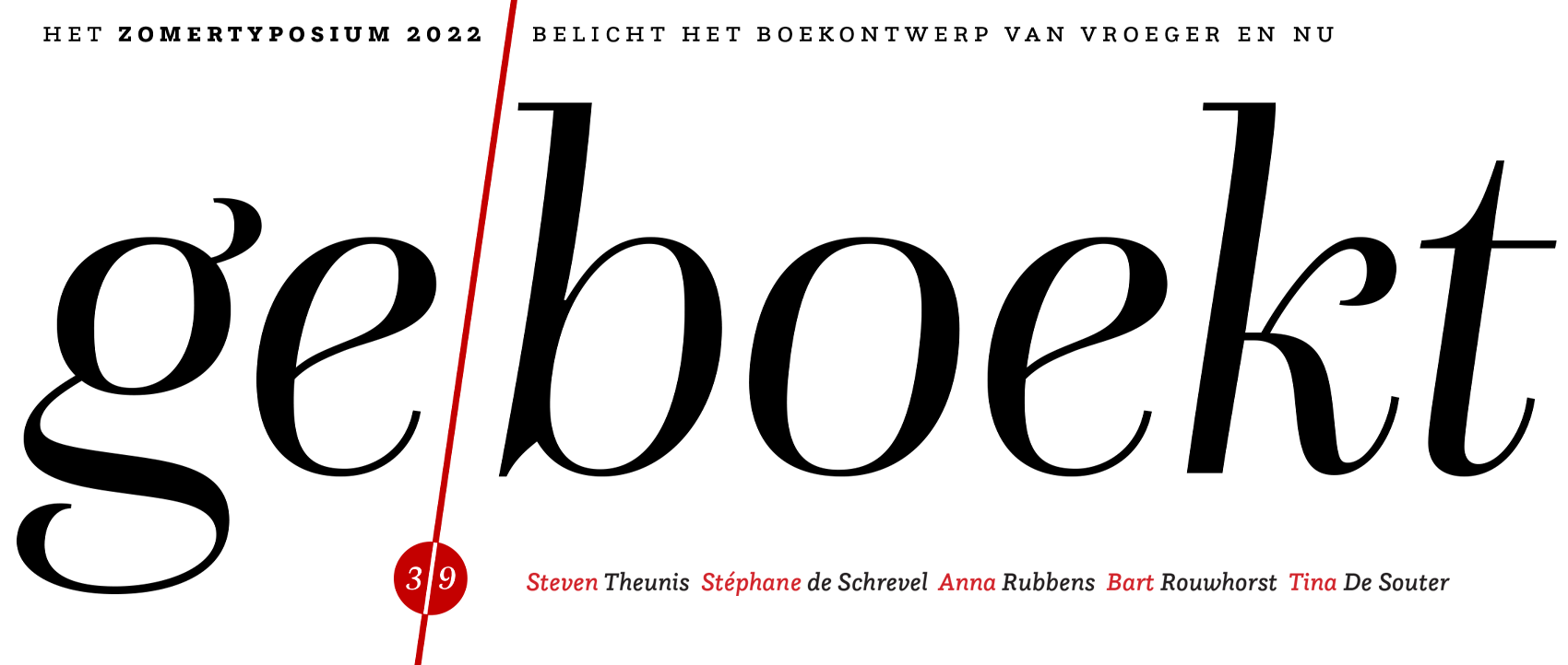 ge/boekt: zomertyposium Initiaal 2022
